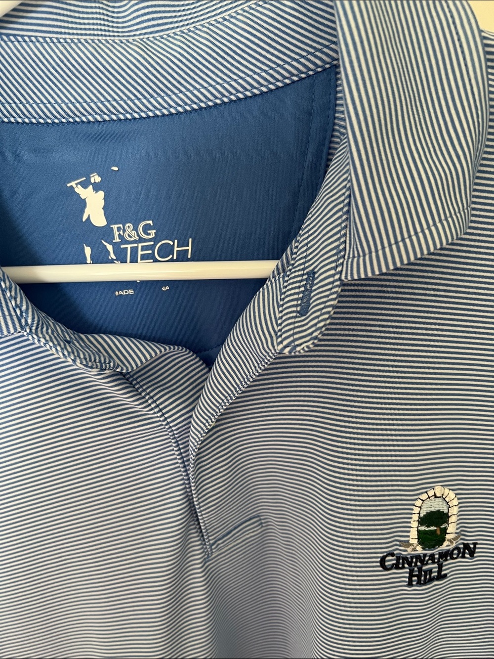 Light Blue Performance Polo - Picture 3 of 3